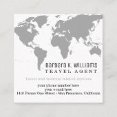 Travel Agent Moderne Visitenkarte mit WorldMap (Vorderseite)