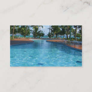 Travel Agent Pool Business Card Visitenkarte