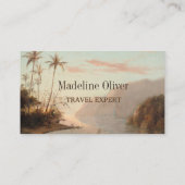 Travel Agent Tropical Island Boarding Pass Visitenkarte (Rückseite)