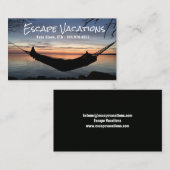 Travel Agent Vacacation Business Card Visitenkarte (Vorne/Hinten)
