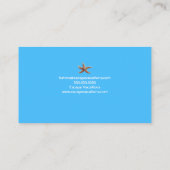 Travel Agent Vacacation Business Card Visitenkarte (Rückseite)