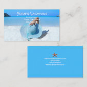 Travel Agent Vacacation Business Card Visitenkarte (Vorne/Hinten)