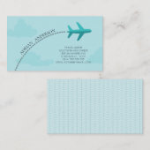 Travel Agent Writer Pilot Business Card Template Visitenkarte (Vorne/Hinten)