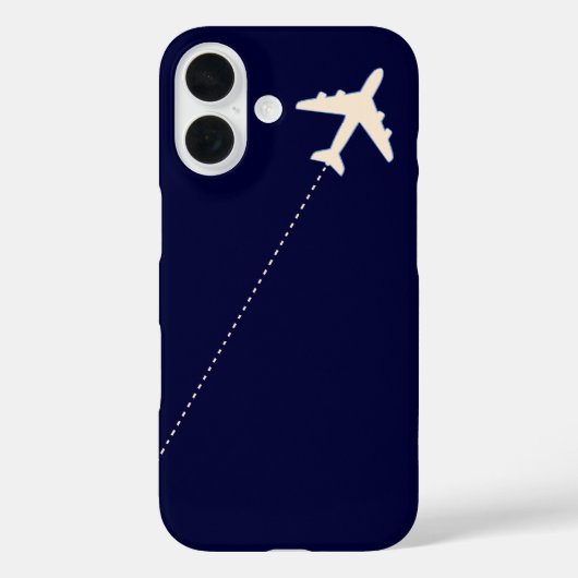 TRAVEL AIRPLANE WITH DOTTED Case-Mate iPhone HÜLLE (Rückseite)