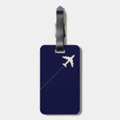 TRAVEL AIRPLANE WITH DOTTED GEPÄCKANHÄNGER (Rückseite vertikal)