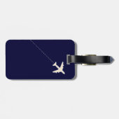 TRAVEL AIRPLANE WITH DOTTED GEPÄCKANHÄNGER (Rückseite horizontal)