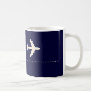 TRAVEL AIRPLANE WITH DOTTED KAFFEETASSE