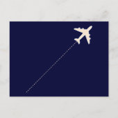 TRAVEL AIRPLANE WITH DOTTED POSTKARTE (Vorderseite)