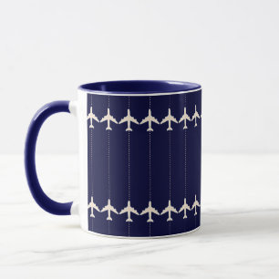 TRAVEL AIRPLANE WITH DOTTED TASSE