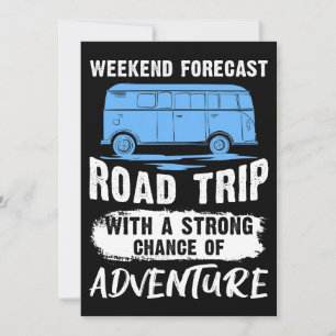 Travel Art Road Trip And Adventure Feiertagskarte