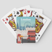 Travel Art Travel To London England Spielkarten (Rückseite)