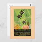 Travel Australia, Great Barrier Reef, Postkarte (Vorne/Hinten)