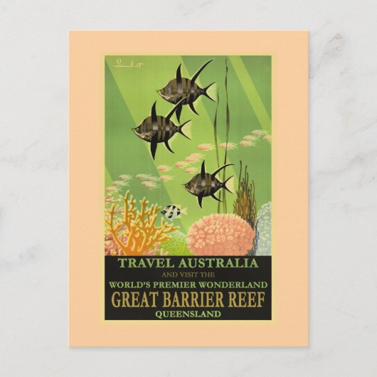 Travel Australia, Great Barrier Reef, Postkarte (Vorderseite)