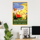 Travel Australia Vintage Poster (Heimbüro)