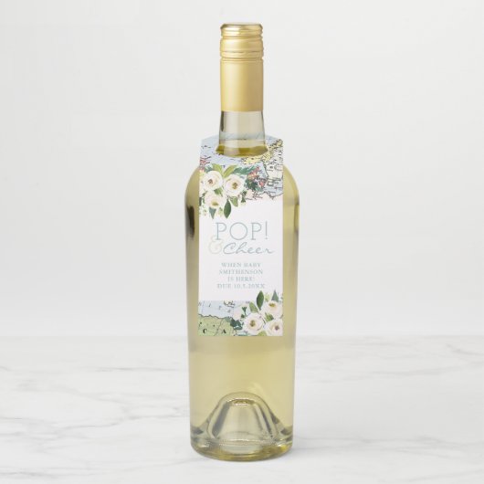 Travel Baby Dusche Pop Cheer Flasche Gefallen Flaschenanhänger (Auf Flasche)