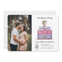 Travel Baby Dusche Rosa Lila Koffer