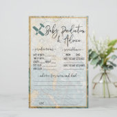 Travel Baby Predication and Advice Baby Dusche (Stehend Vorderseite)