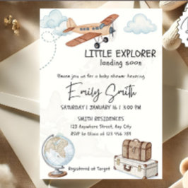 Travel Baby Shower Einladung Vorlage wenig Expl