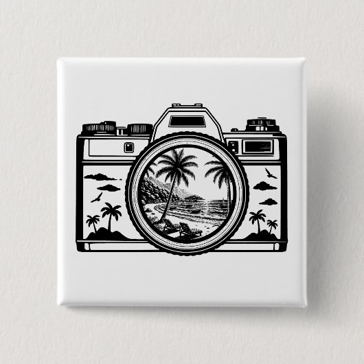 Travel Beach Photography Camera   Button (Vorderseite)