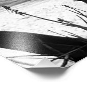 Travel Beach Scene Sommer Schwarz-weiß tropische Fotodruck (Ecke)