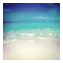 Travel Beach Szene Sommer Vintagen Film Tropical Fotodruck