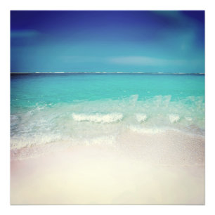 Travel Beach Szene Sommer Vintagen Film Tropical Fotodruck