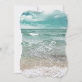 Travel Beach Zielort Starfish Hochzeit Einladung (Rückseite)