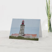 Travel Birthday Lighthouse Portugal Fun Photo  Karte (Vorderseite)