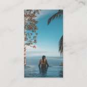 Travel Blogger Influencer Content Creator Foto Visitenkarte (Vorderseite)