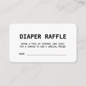 Travel Boarding Pass Baby Blue Diaper Raffle Begleitkarte (Vorderseite)