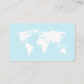 Travel Boarding Pass Baby Blue Diaper Raffle Begleitkarte (Rückseite)