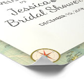 Travel Brautparty Begrüßungsabzeichen Miss an Mrs. Poster (Ecke)