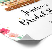 Travel Brautparty Begrüßungsabzeichen Miss an Mrs. Poster (Ecke)