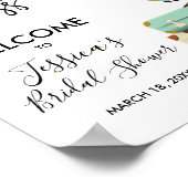 Travel Brautparty Begrüßungsabzeichen Miss an Mrs. Poster (Ecke)