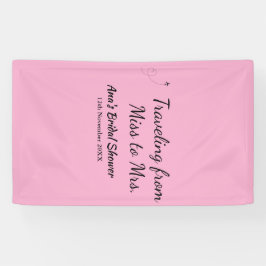 Travel Brautparty Namensdatum fehlen Frau Sim Banner