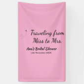 Travel Brautparty Namensdatum fehlen Frau Sim Banner (Vertikal)
