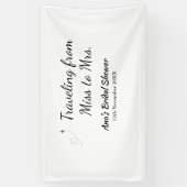 Travel Brautparty Namensdatum fehlen Frau Sim Banner (Vertikal)