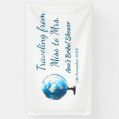 Travel Brautparty Namensdatum fehlen Frau Sim Banner (Vertikal)