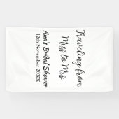 Travel Brautparty Namensdatum fehlen Frau Sim Banner (Horizontal)
