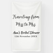 Travel Brautparty Namensdatum fehlen Frau Sim Banner (Vertikal)