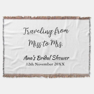 Travel Brautparty Namensdatum fehlen Frau Sim Decke