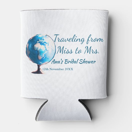 Travel Brautparty Namensdatum fehlen Frau Sim Dosenkühler (Vorderseite)