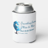 Travel Brautparty Namensdatum fehlen Frau Sim Dosenkühler (Kanne Rückseite)