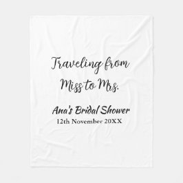 Travel Brautparty Namensdatum fehlen Frau Sim Fleecedecke