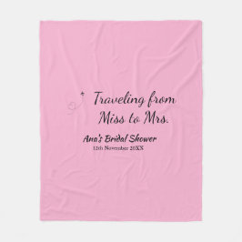 Travel Brautparty Namensdatum fehlen Frau Sim Fleecedecke