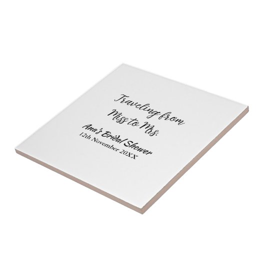 Travel Brautparty Namensdatum fehlen Frau Sim Fliese (Seite)