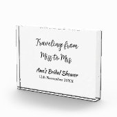 Travel Brautparty Namensdatum fehlen Frau Sim Fotoblock (Rechts)