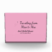 Travel Brautparty Namensdatum fehlen Frau Sim Fotoblock (Vorderseite)