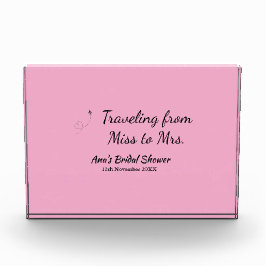 Travel Brautparty Namensdatum fehlen Frau Sim Fotoblock