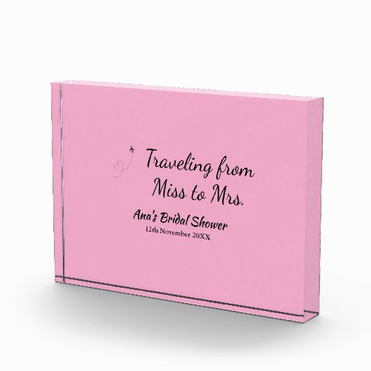 Travel Brautparty Namensdatum fehlen Frau Sim Fotoblock (Rechts)